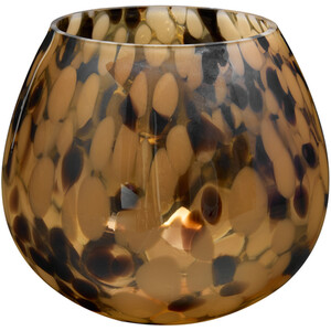 Amber Confetti Candle Holder