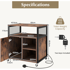 Mobile Lateral Filing Cabinet