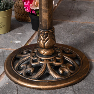 Bronze Bronze Effect Garden Twin Bird Bath with Bird Sculptures shot 16981564
