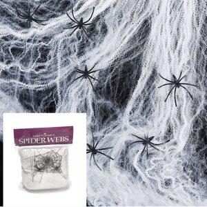 5 Pack Halloween Spider Web for Indoor Decorations.