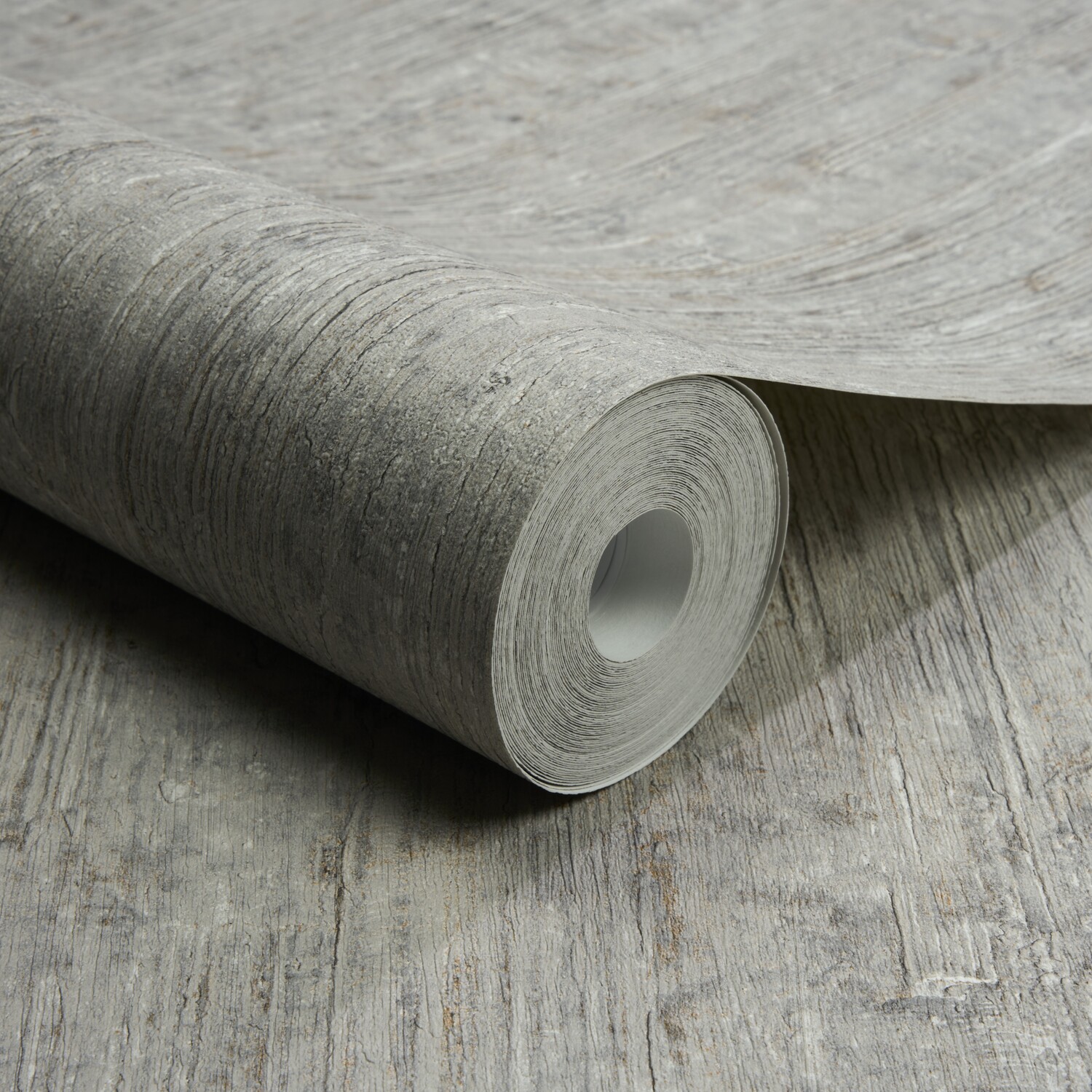Grandeco Cemento Organic Plaster Effect Textured Wallpaper - Mid Grey