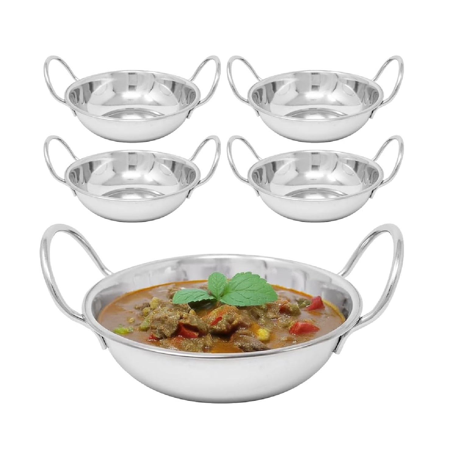 Image of Balti Dishes - Silver