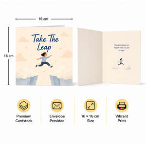 Take the Leap Encouragement Greeting Card