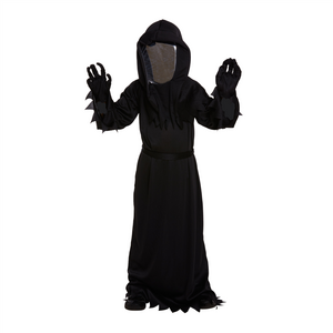 Children'sGrimReaperHalloweenDeathwithMirrorMaskFancyDressCostumeMediumAges7-9Years