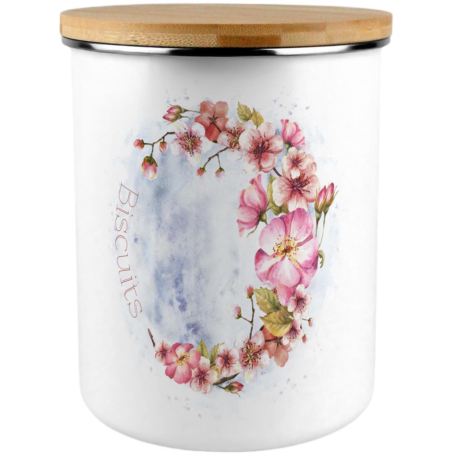 B&Q -  Pink Blossoms Extra Large Biscuit Tin - Image 3