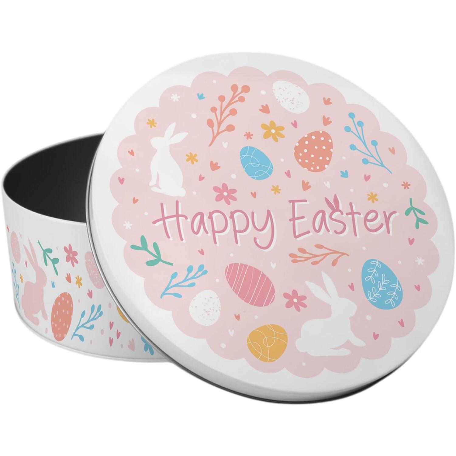 Image of Happy Easter Pastel Pink Small Round&hellip;