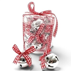 Set of 6 Christmas Bell Decorations