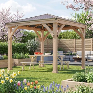 Yardistry Wooden Gazebo 10ft x 10ft (3m x 3m), Meridian Series