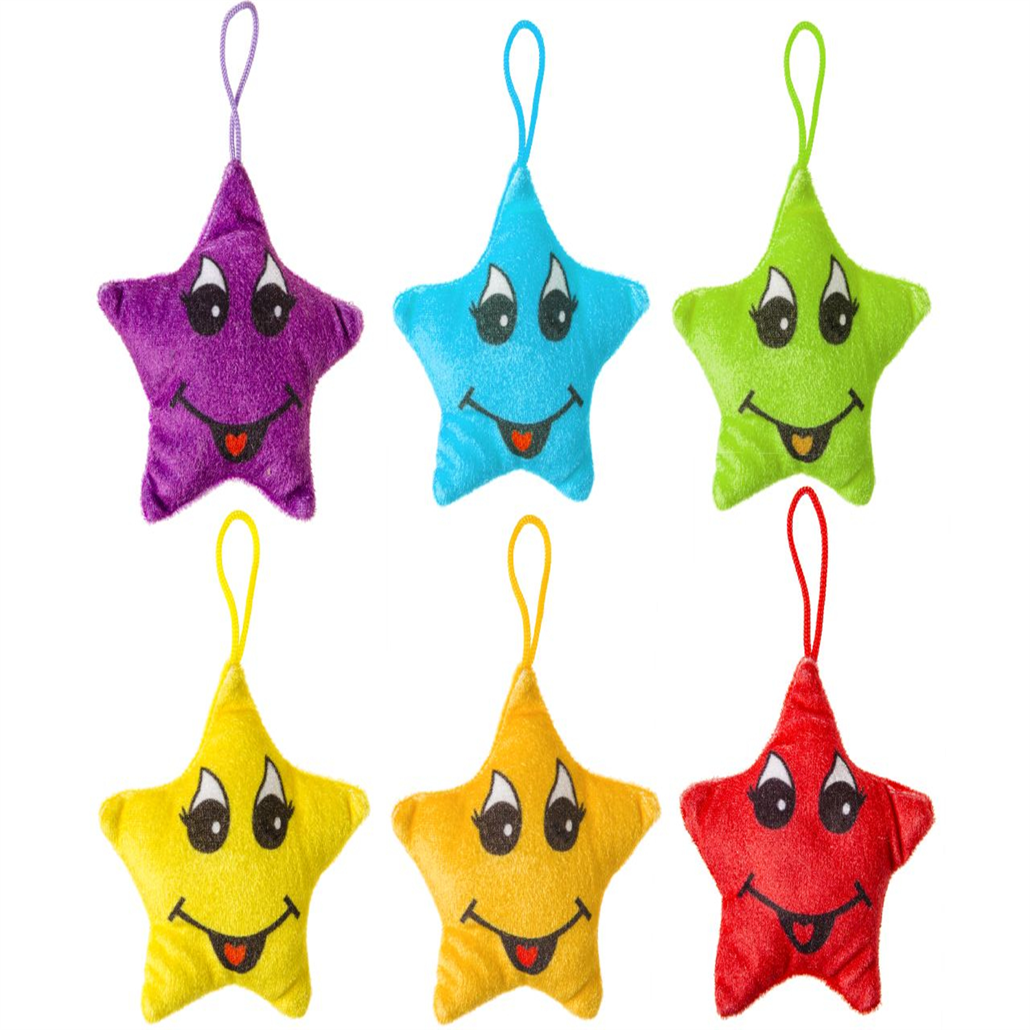  - Single Solid Colour Star Plushie Cushion- Theme Party Bag Filller Gifts - Image 3