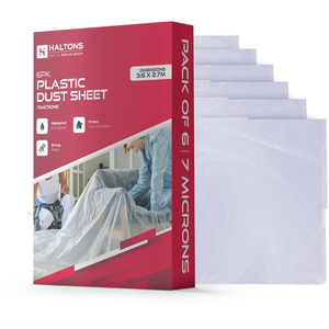 Haltons White LDPE Dust Sheets