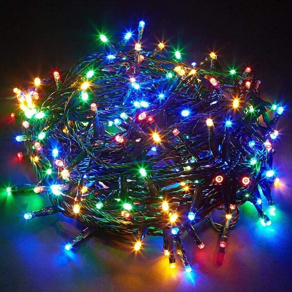 100 Light Short Christmas LED String Lights for Festive Indoor Displays