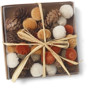 Mixed Acorn and Pinecone Autumnal Decoration Set
