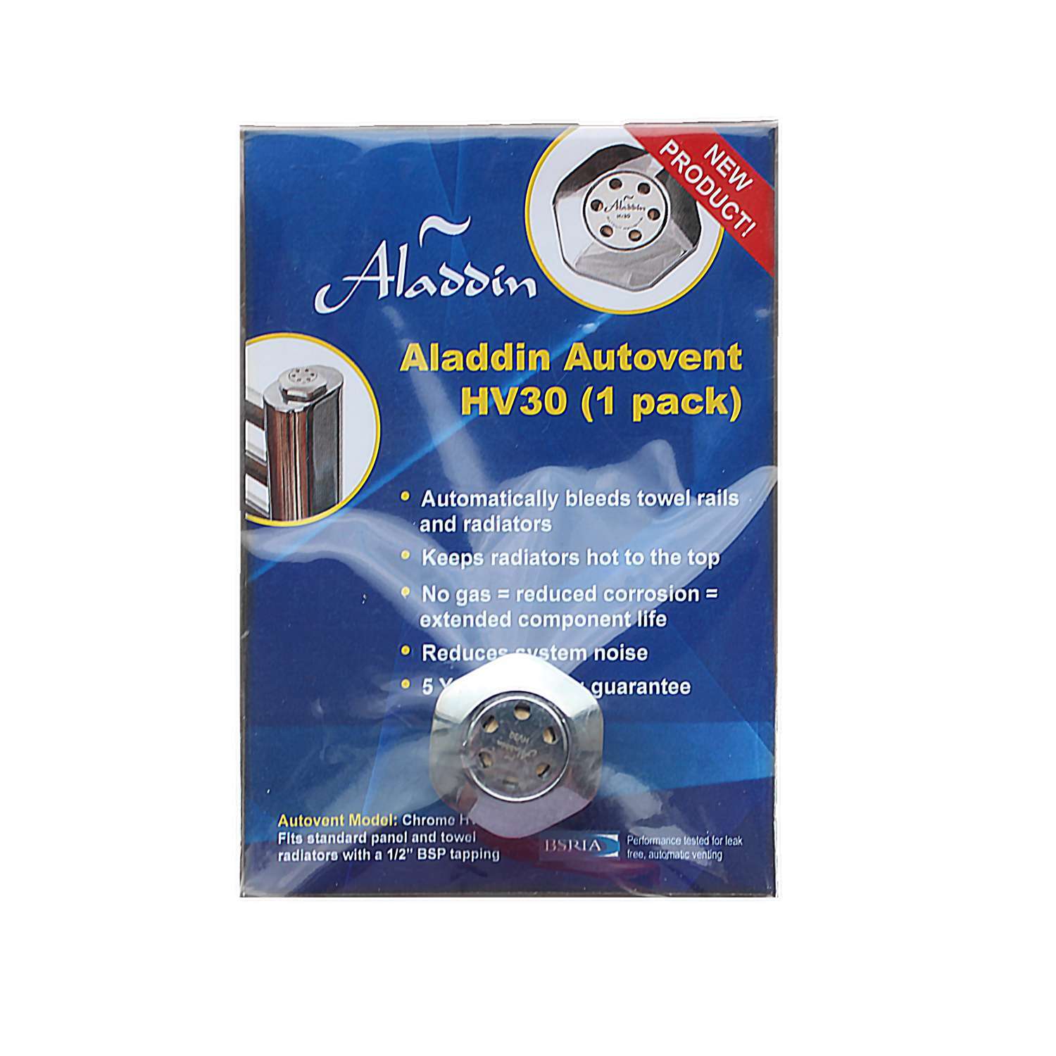 Aladdin Autovent Self Bleeding Radiator Valve HV30 1 pack - save energy - Image 3