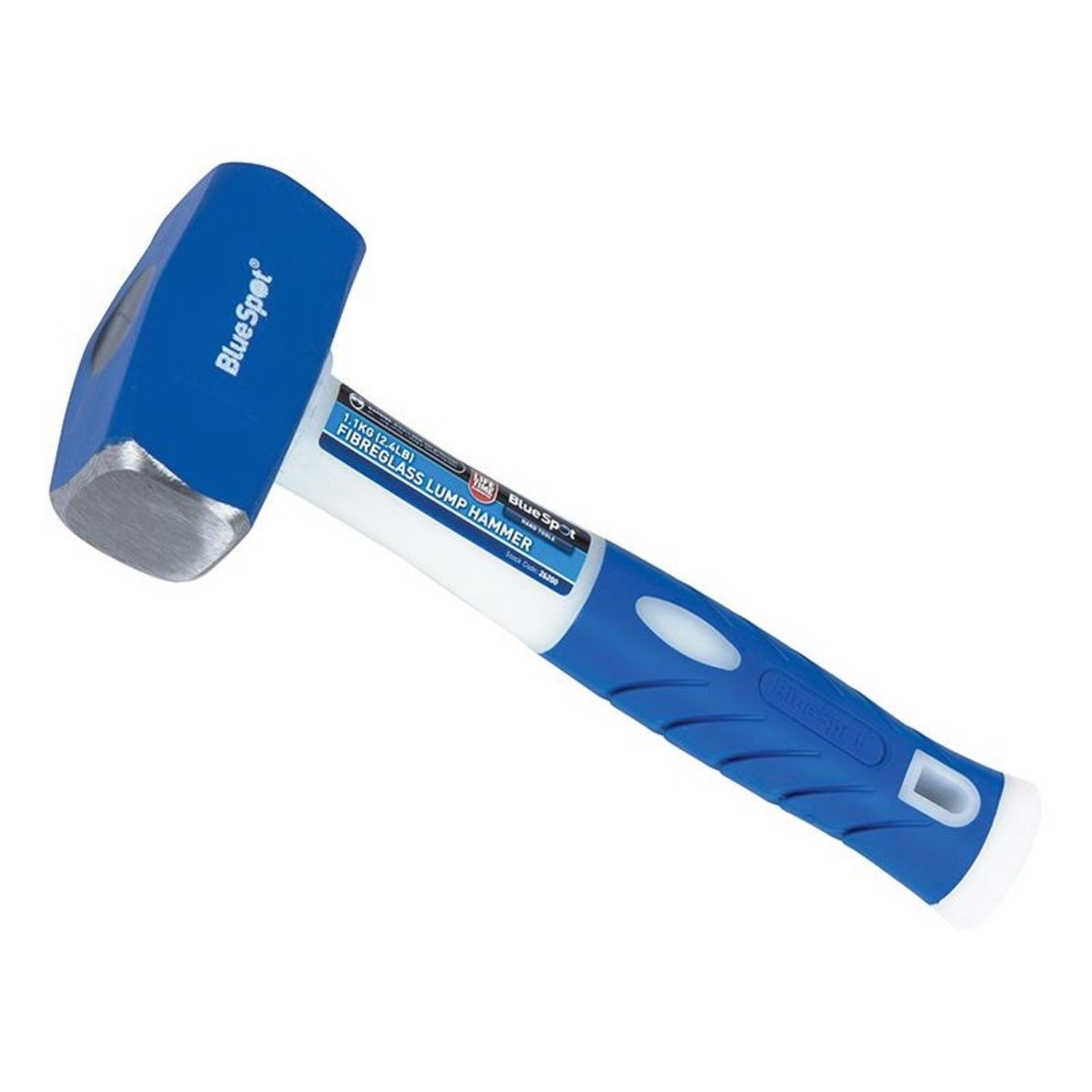 Bluespot Tools Club Hammer Fibreglass Handle 1.13Kg (2.1/2 Lb) - Multi Colour