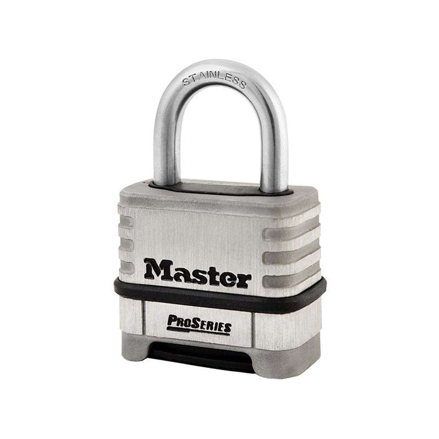 Master Lock Proseries Stainless Steel 4-Digit 57Mm Padlock - Multi Colour