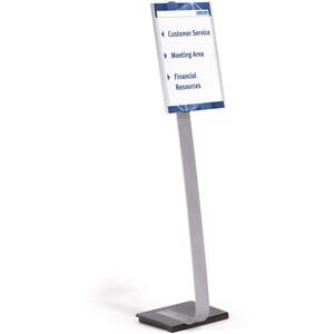 Info Sign Aluminium Display Panel Info Floor Stand A3 - 1.25m - Silver