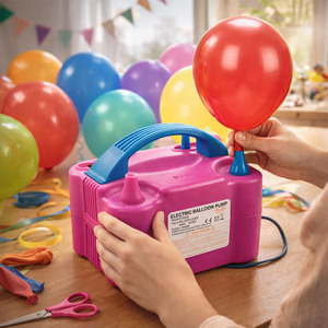 Dual Nozzle Electric Balloon Pump 600W Party Inflator