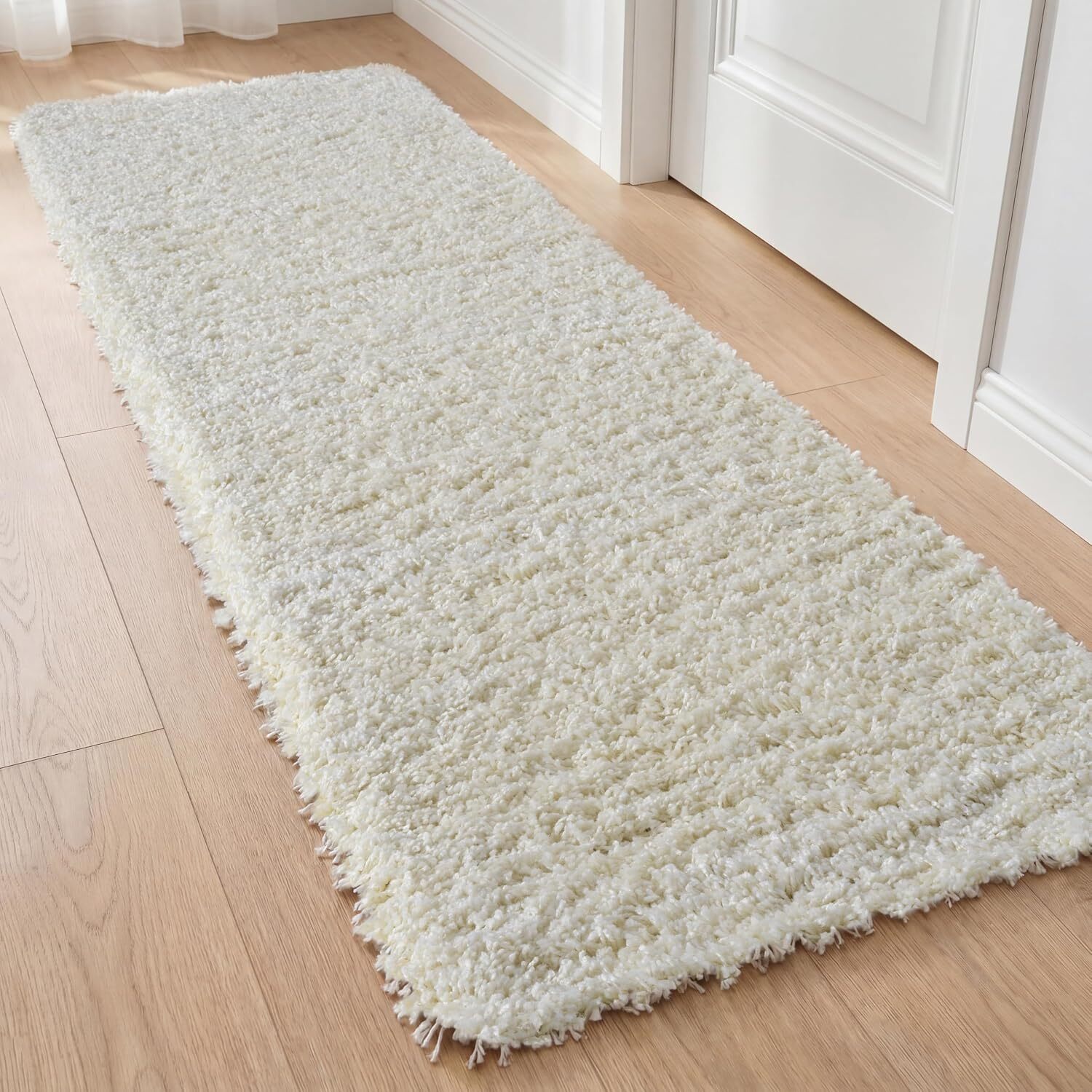 Ruglenza Galaxy Shaggy Rug - Cream / 150Cm