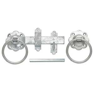 Plain Ring Handled Gate Latch, Black, 5 Inch