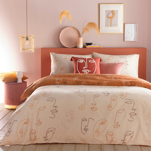 Abstract Faces Duvet Cover Set
