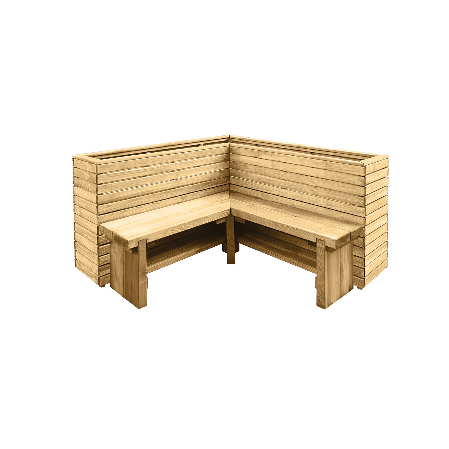Double Corner Sleeper Bench