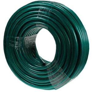50m Reinforced Garden Hose Pipe in Green