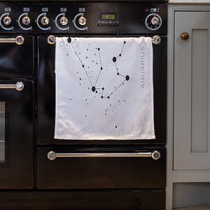 Star Constellation Zodiac Aquarius Kitchen Towel