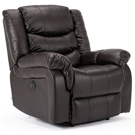 Seattle High Back Electric Bonded Leather Recliner