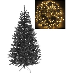 Prelit Jet Black Alaskan Pine Christmas Tree