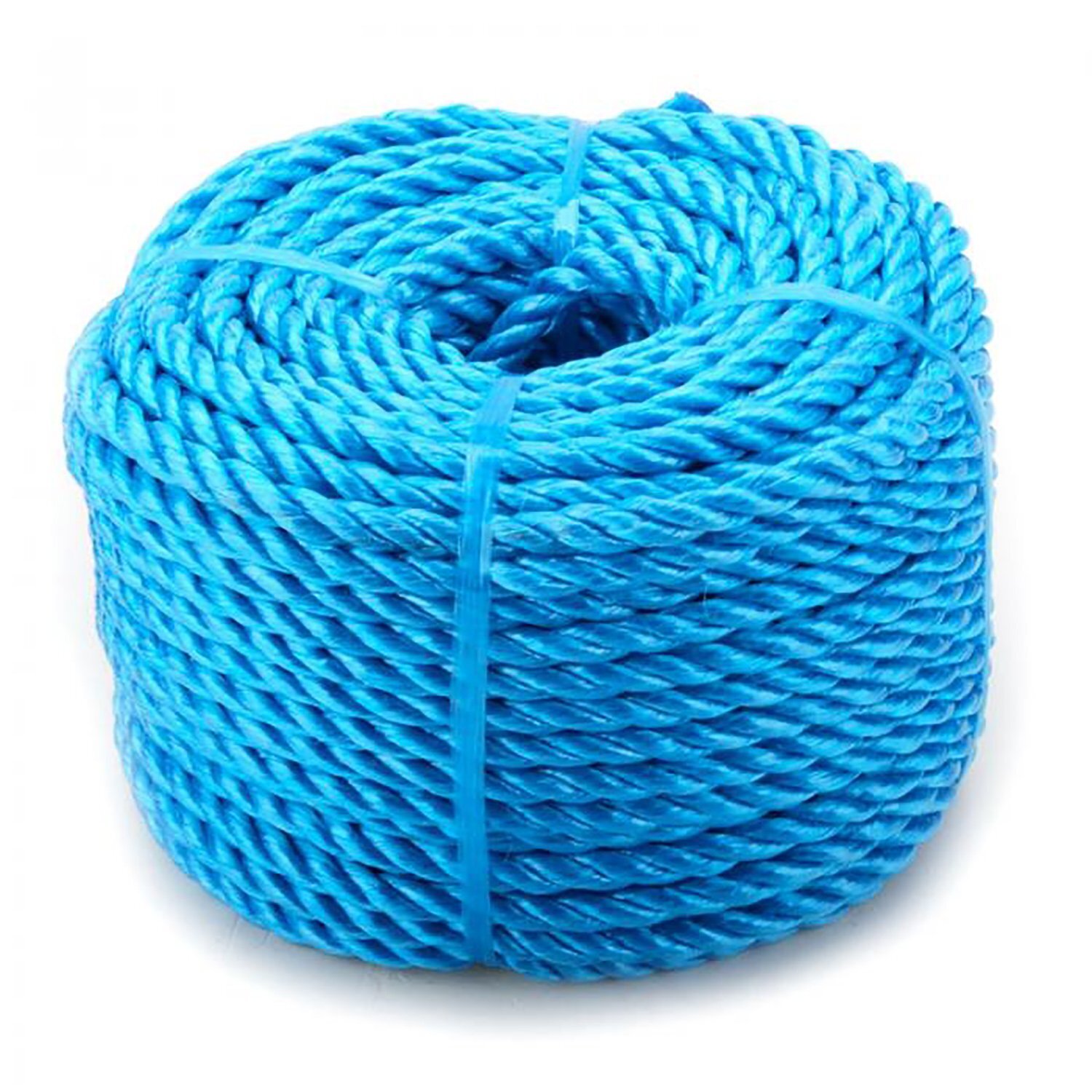 8mm x 30m Blue Heavy Duty Poly Rope Coils Polypropylene