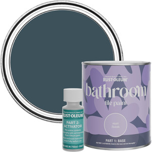 Rust-Oleum Bathroom Tile Paint in Matt Finish - Evening Blue 750ml