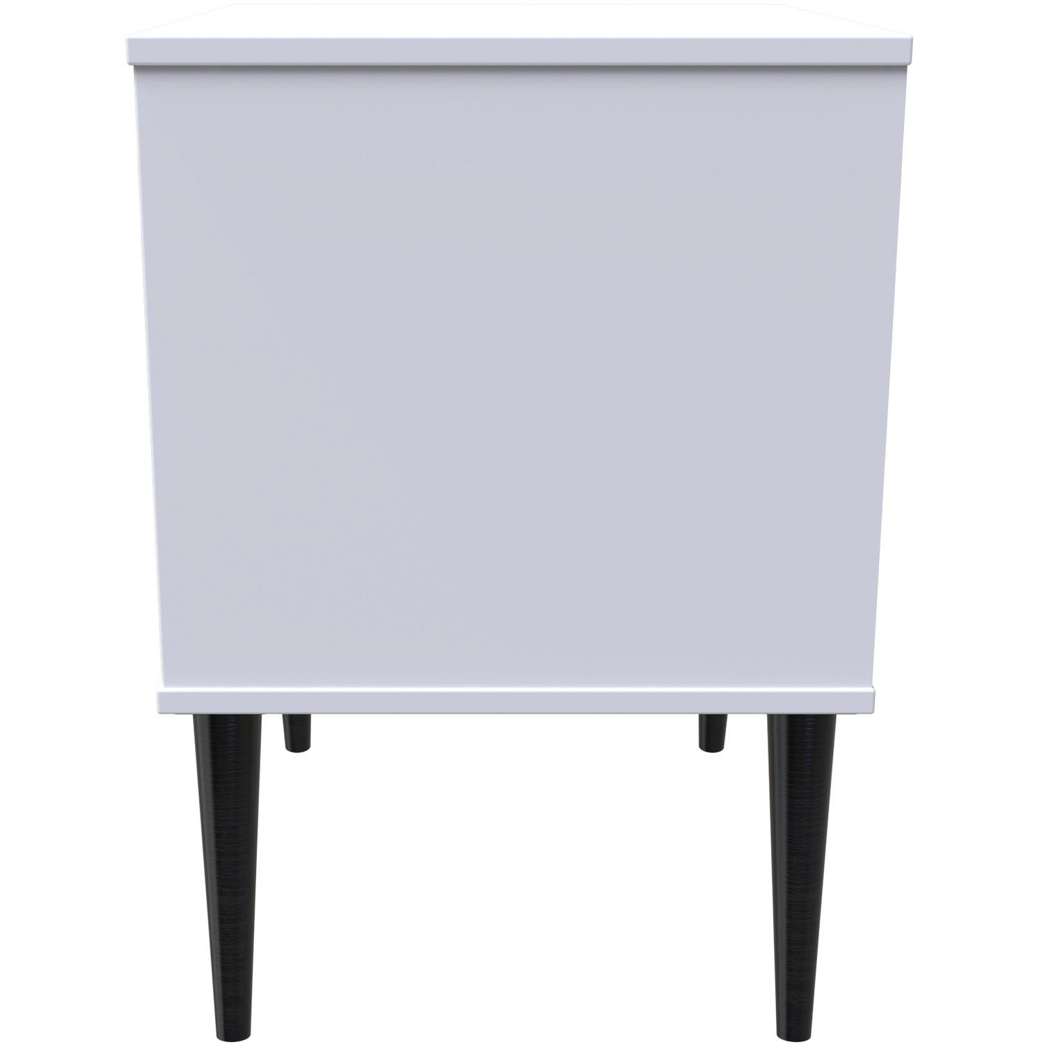 Pixel Ready Assembled 2 Drawer Bedside Cabinet - White Matt