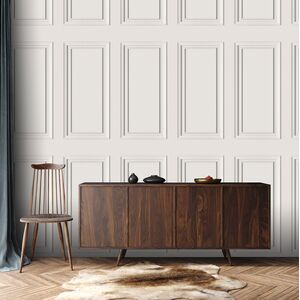 Rasch Elegant Home Design Library Off White Realistic Panel Effect Wallpaper