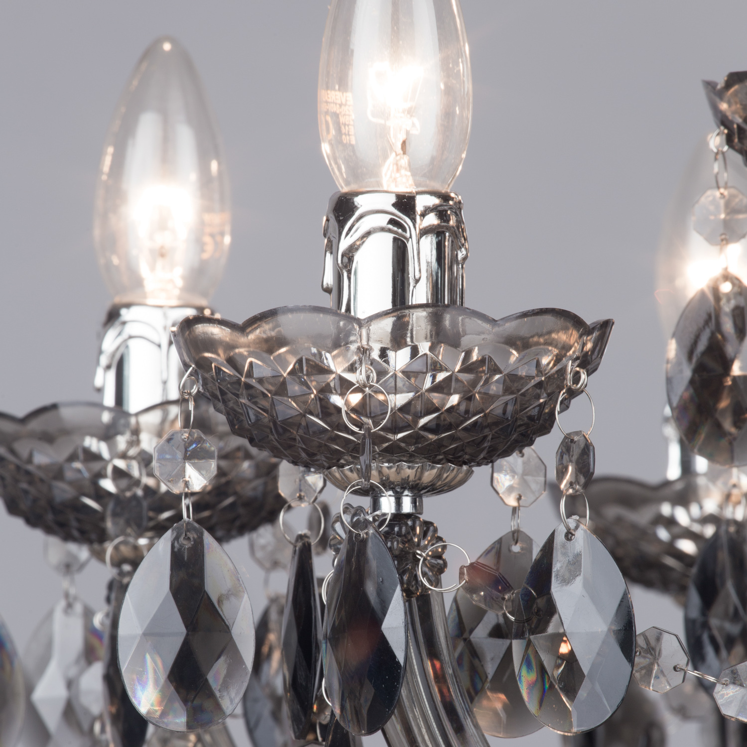 Marie Therese 9 Light Chandelier With Leds - Smoke