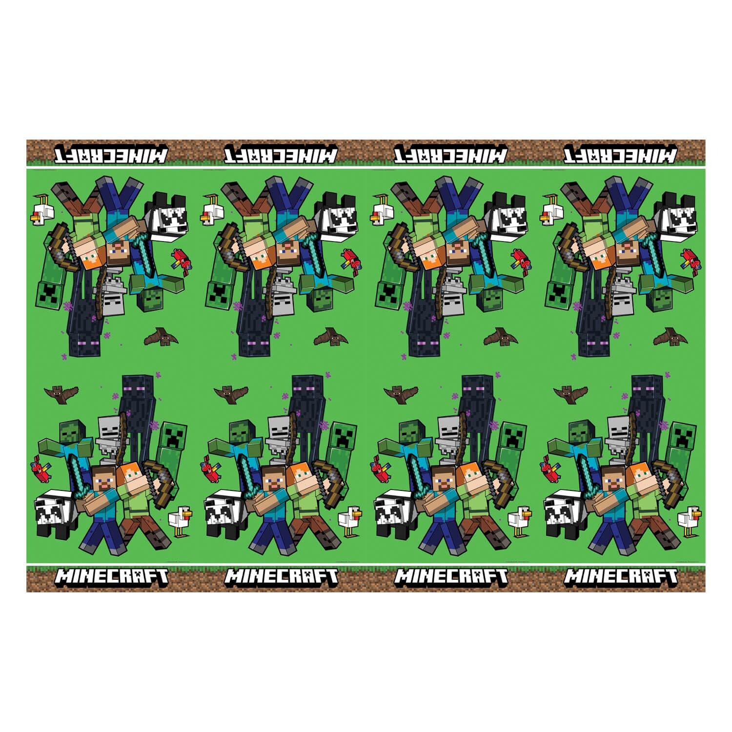 Minecraft Plastic Tablecover - Green