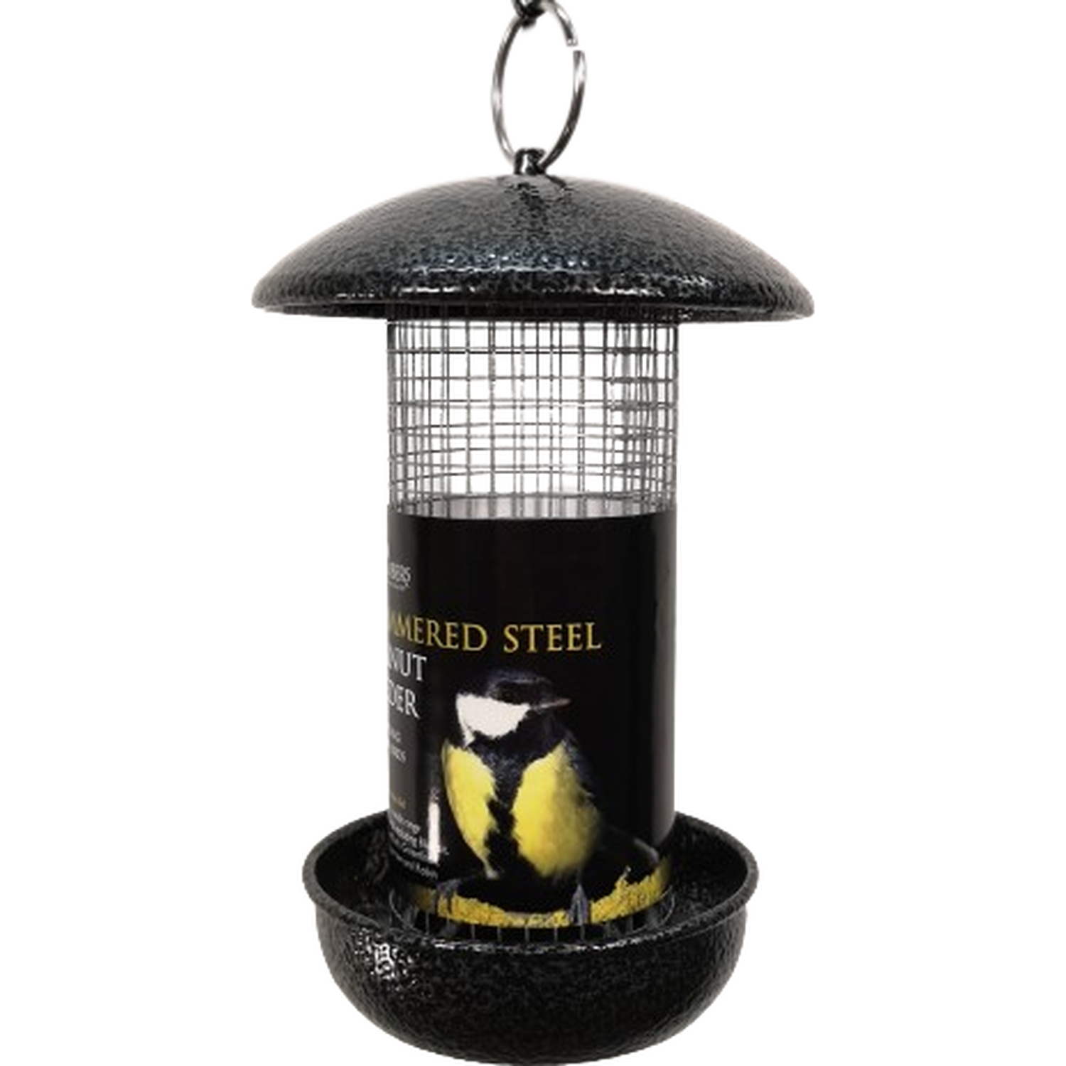 Image of Wild Bird Hanging Hammered Steel Peanut&hellip;