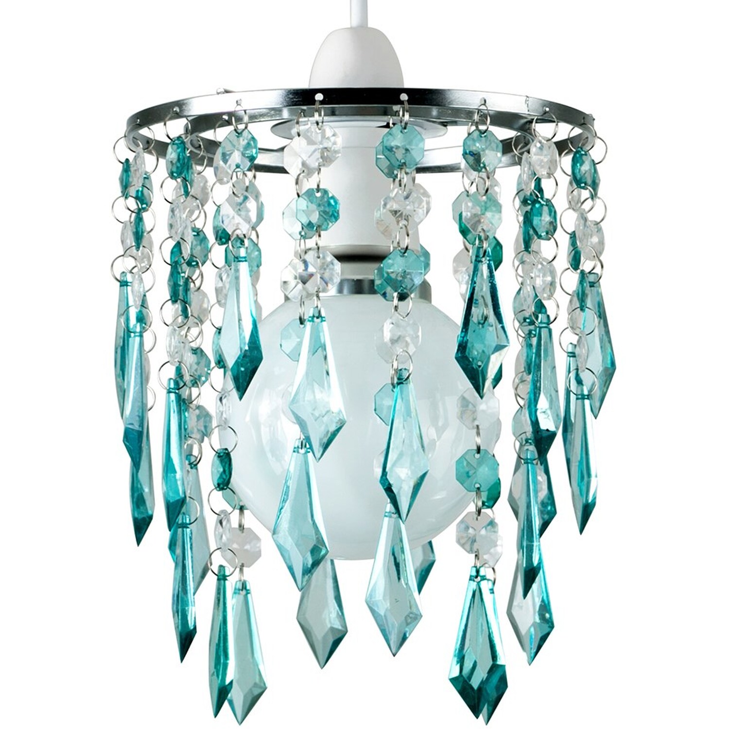 Image of Ceiling Pendant Light Shade With Teal&hellip;
