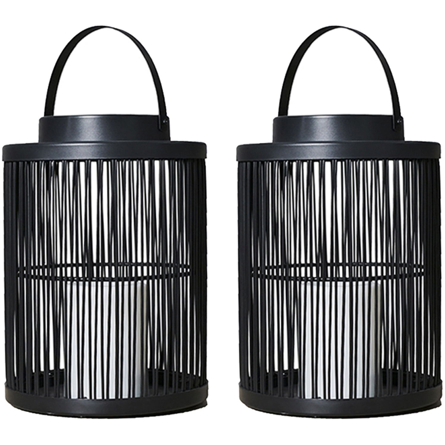 Image of Cylindrical Wire Basket Lantern 2 Pack&hellip;