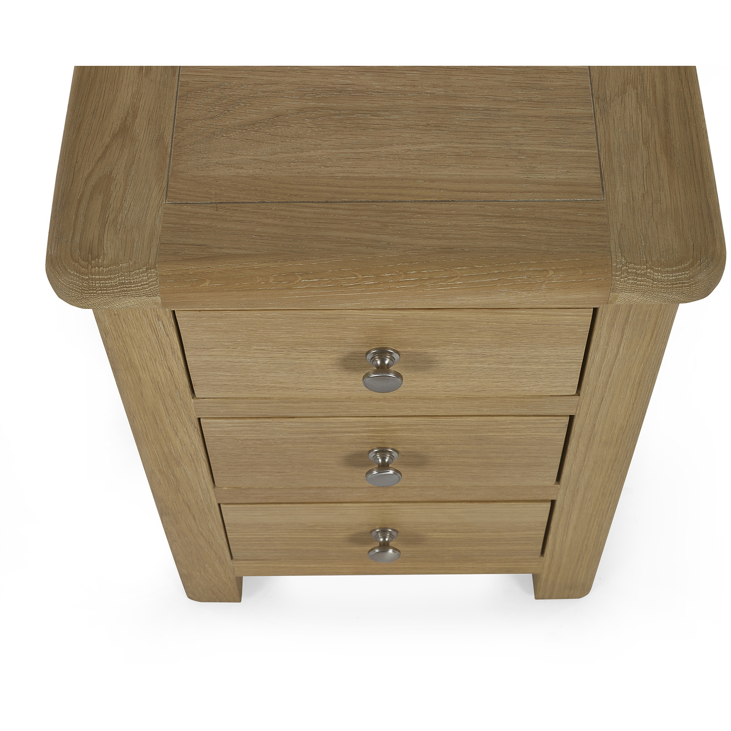Memphis 3 Drawer Bedside - Limed Oak