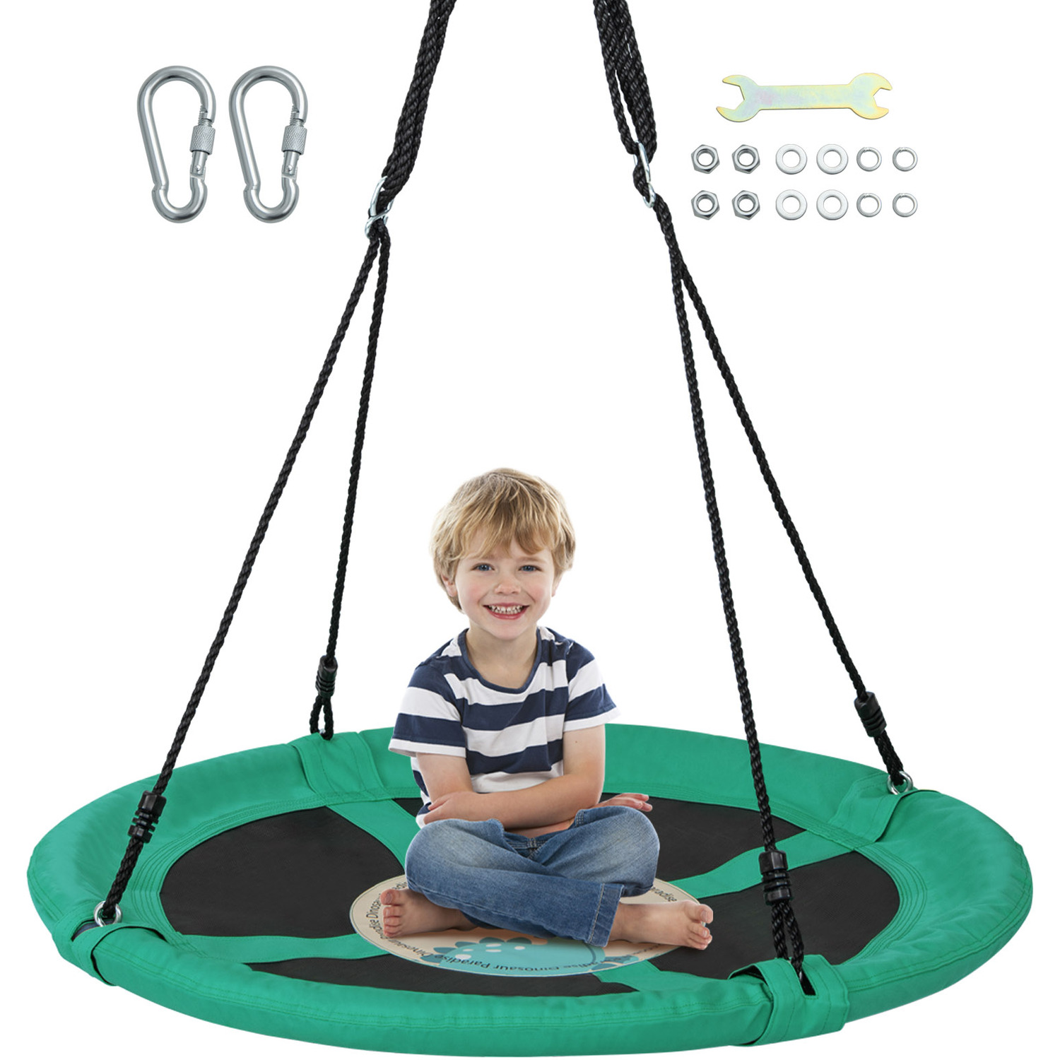 40 Inches Saucer Tree Swing - Green