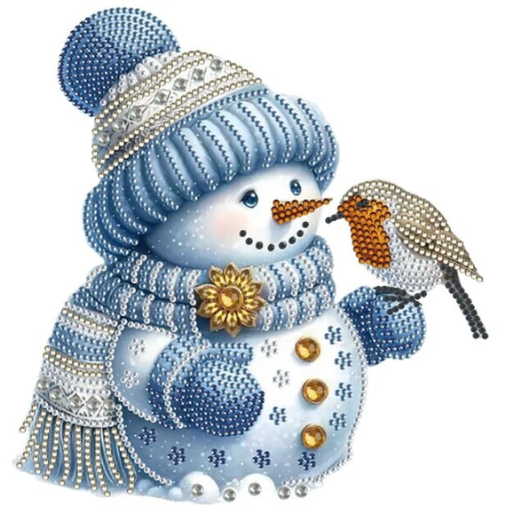 Christmas Snowman Robin Diamond Painting Kit