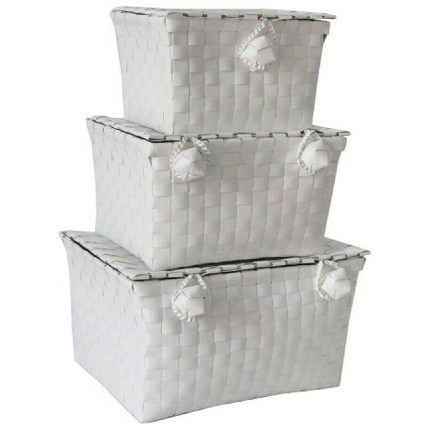 Image of Pack of 3 Woven Storage Baskets&hellip;