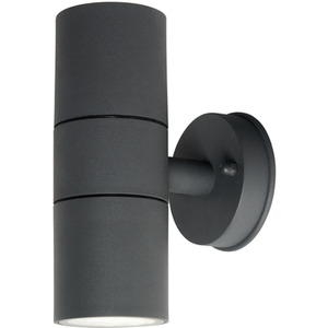 Fibo Outdoor Up and Down Wall Light with Tempered Glass