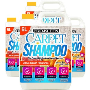 Pro-Kleen 5L Professional Carpet Shampoo High Concentrate Cleaning Solution