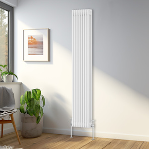 Traditional White Triple Column Vertical Radiator Height 1800mm