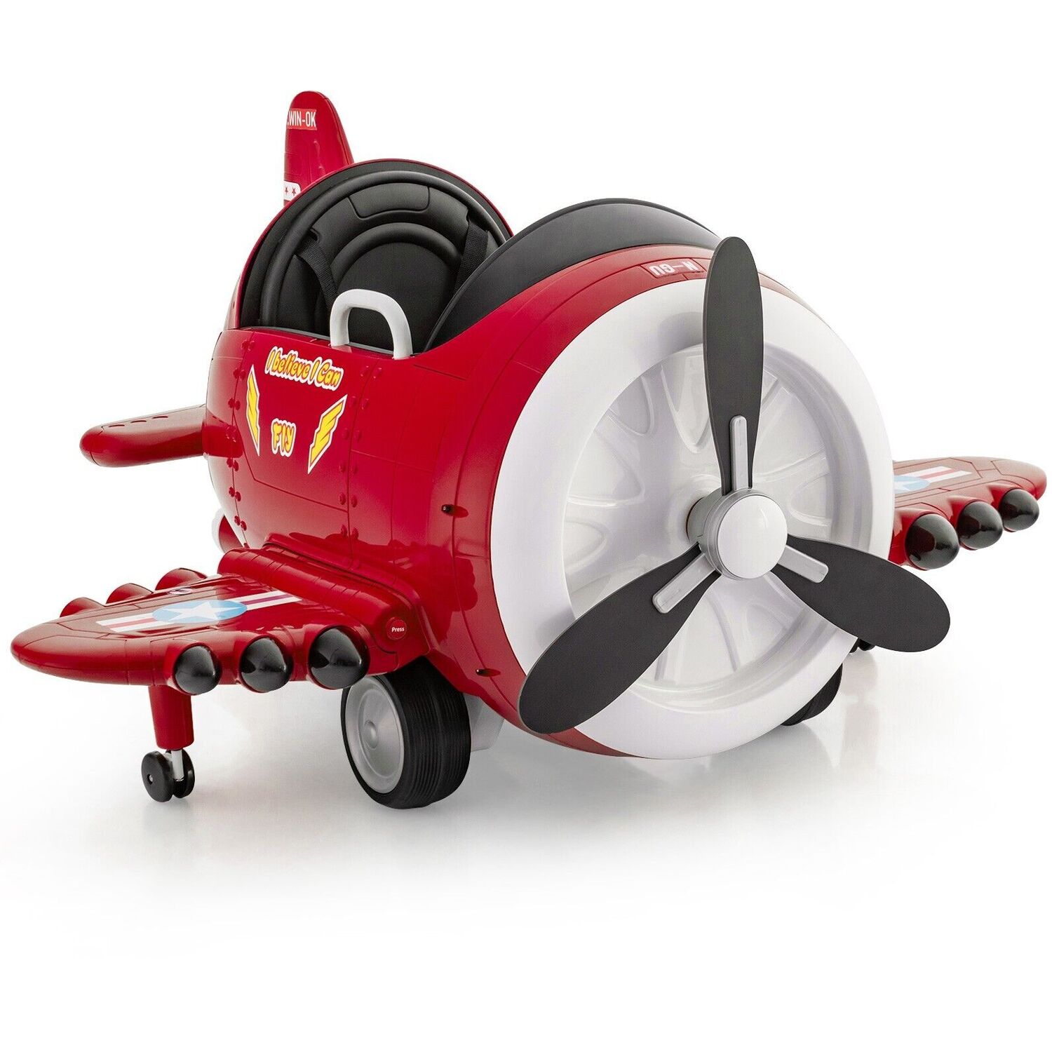 Kids Ride On Plane Car Toy Electric Airplane
