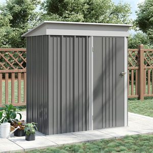 Breeins 3x5ft Metal Garden Shed with Lockable Door