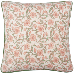 Delphine Floral Piped Cushion