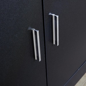 Black Home Source Novara 2 Door Shoe Storage Cabinet shot 6779981