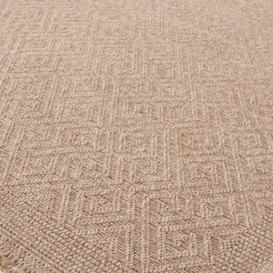 Beige Nature Collection Circle Geometric Outdoor Rug shot 7866264